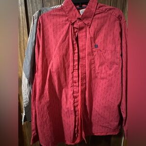 CINCH Mens Long Sleeve Button Down Shirt Small